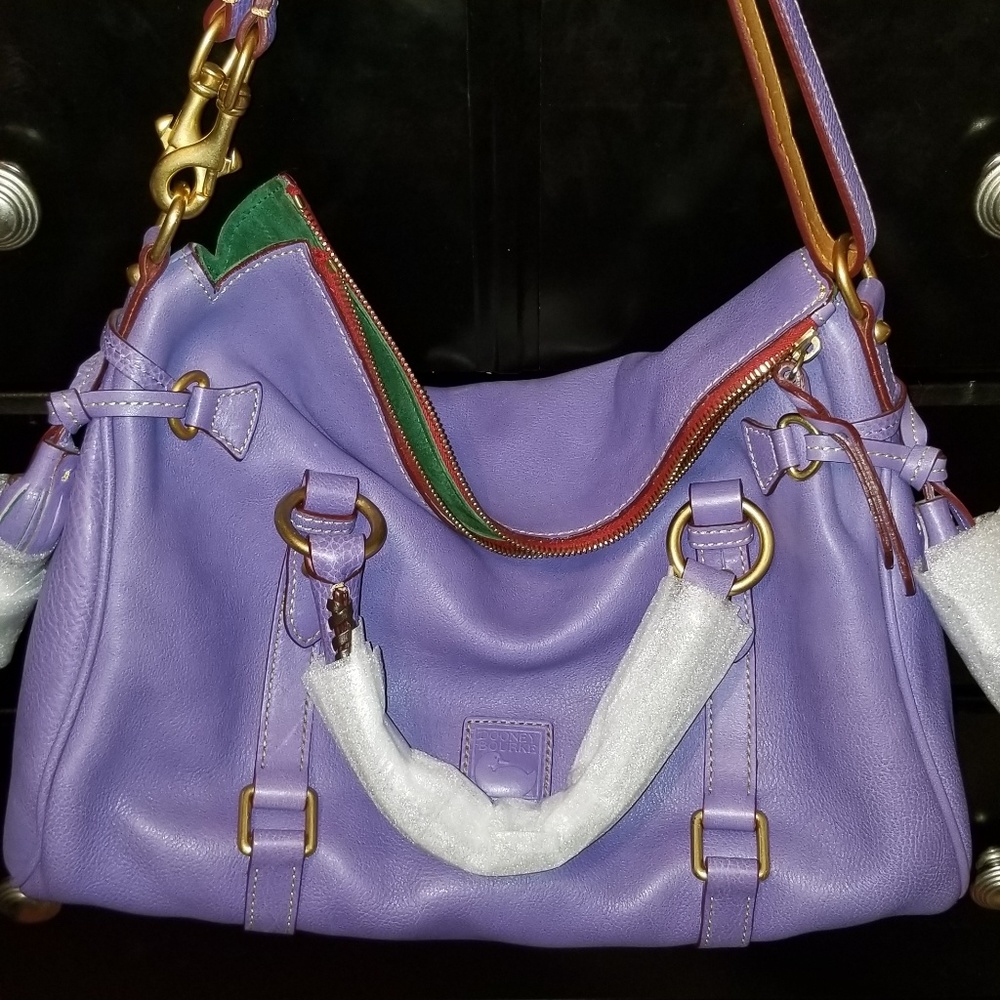 Lavender Medium Florentine Satchel